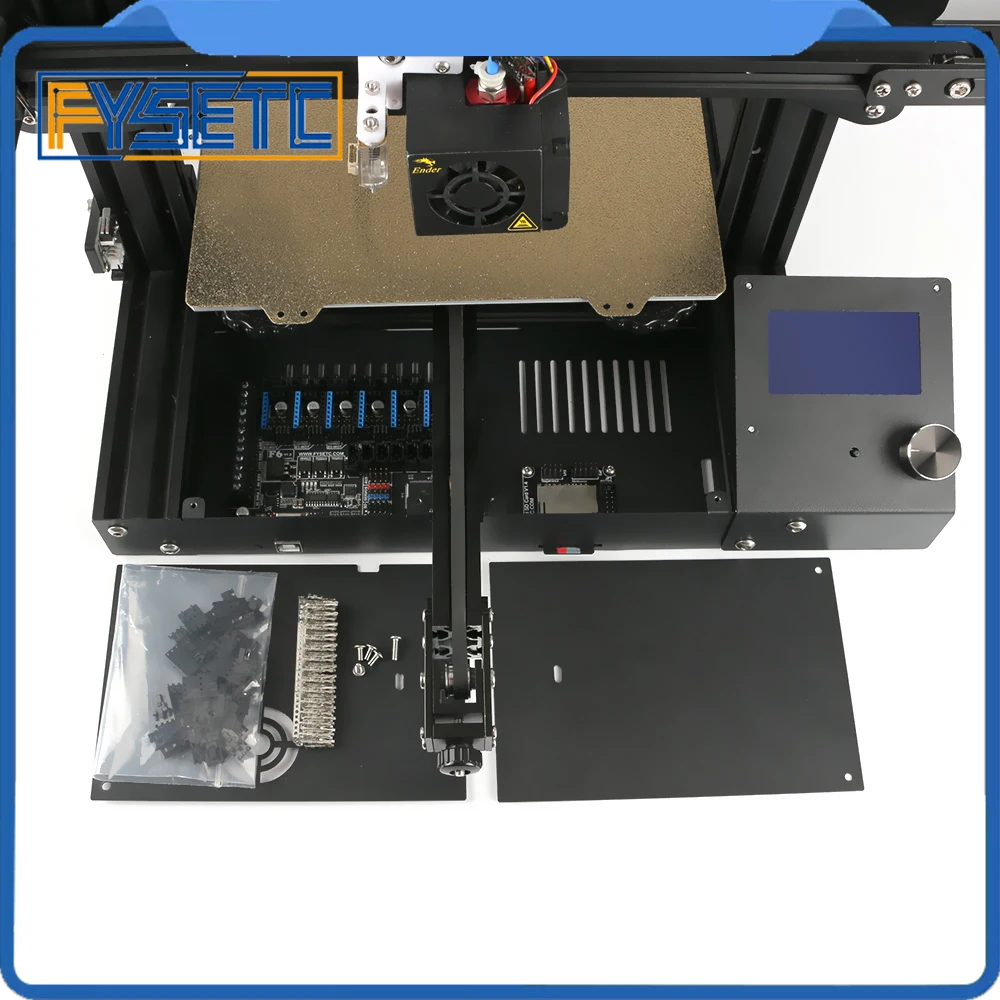 Материнская плата FYSETC F6 V1.3 6 шт. TMC2208 + 4 3 дюйма сенсорный экран/Универсальный 12864 ЖК