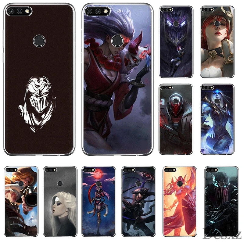 Чехол для мобильного телефона huawei P Smart Z Plus P30 P20 P10 P9 P8 Lite Pro Жесткий чехол League Of Legends