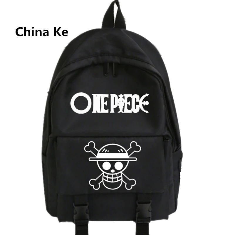 Рюкзак с принтом черепа Луффи и изображением аниме сумка мессенджер на молнии