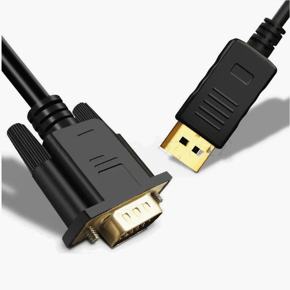 Переходник DP для порта дисплея к кабелю DVI 1 8 м переходник DP-DVI 3 in-DVI HP Dell Asus |