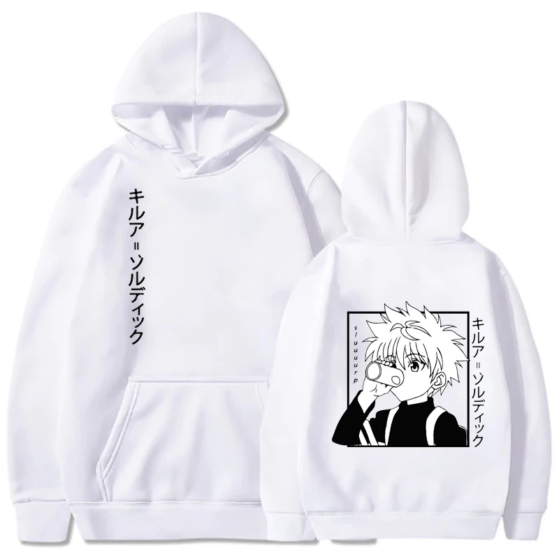 Толстовки Kawaii Hunter X для мужчин и женщин толстовка с длинным рукавом худи Killua Zoldyck
