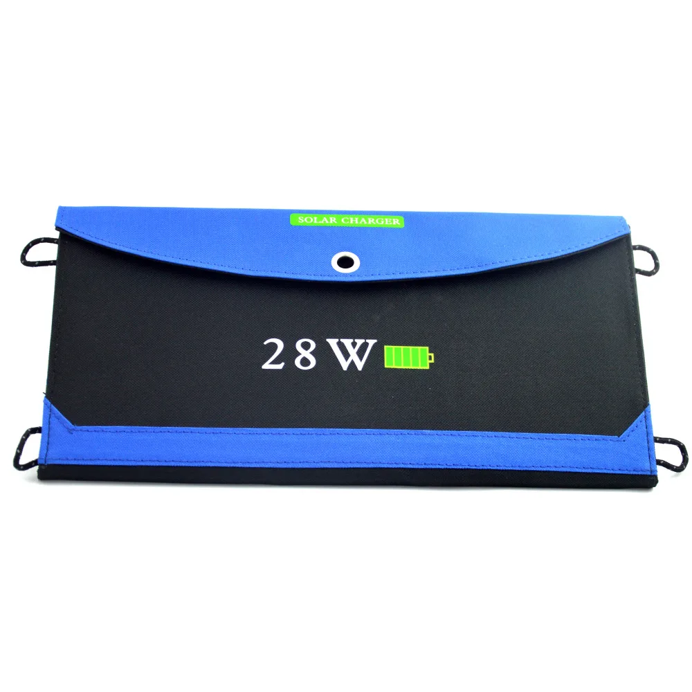 Солнечная батарея 28 Вт 21 Вт sunpower солнечное зарядное устройство батарея с двумя портами Водонепроницаемая Складная Панель солнечных батарей для цифровой зарядки
