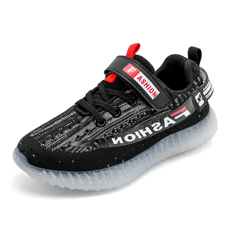 

Children's Shoes 2020 Autumn New Flying Woven Breathable Mesh Coconut Shoes Korean Version Fashion Student Children Sports Shoes