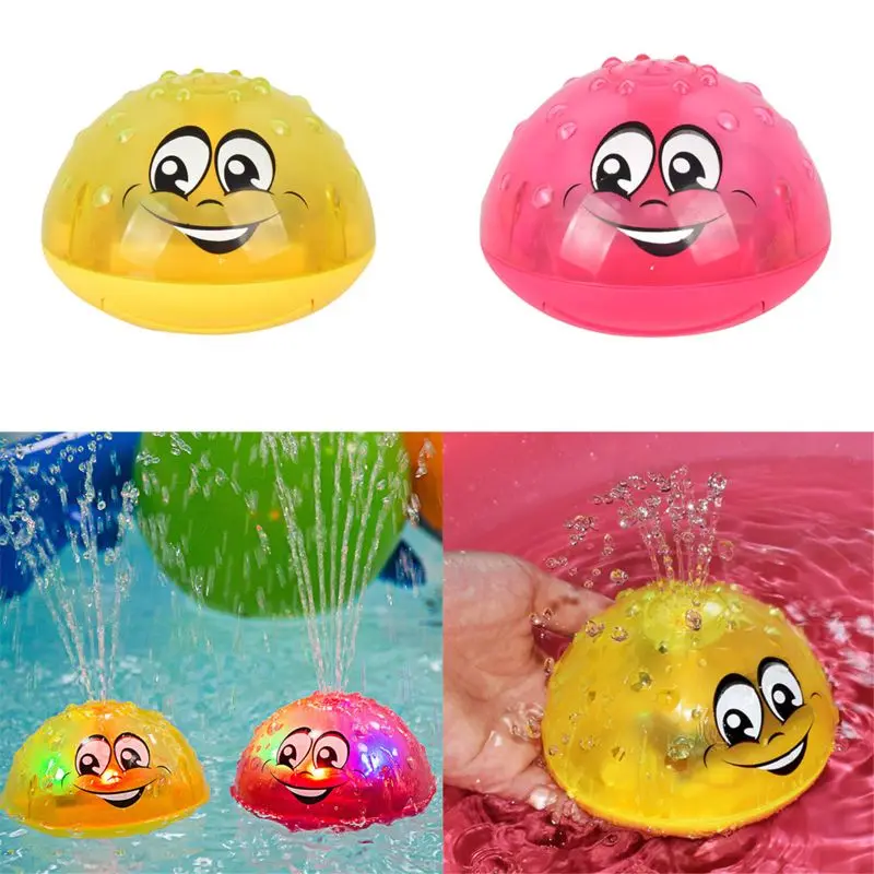 

Bath Toys Spray Water Light Music Rotate Ball Kid Toys for Baby Toddler Bathroom Summer Play Water