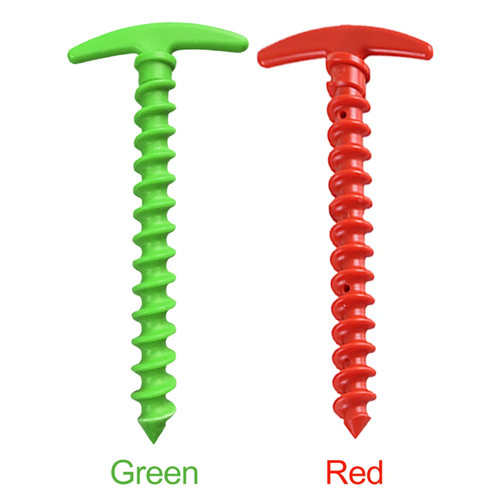 

10pcs 14.5cm Camping Tent Ground Peg 14.5cm Outdoor Hiking Nylon Screw Anchor Stakes Peg Canopy Fixed Pegs Nails Tent Supplies