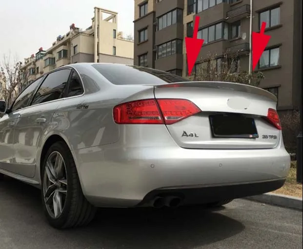 

Спойлеры для крыльев, подходят для Audi A4 S4 седан 2009-2012, Неокрашенный задний спойлер для губ в заводском стиле, спойлер для багажника из АБС-пла...