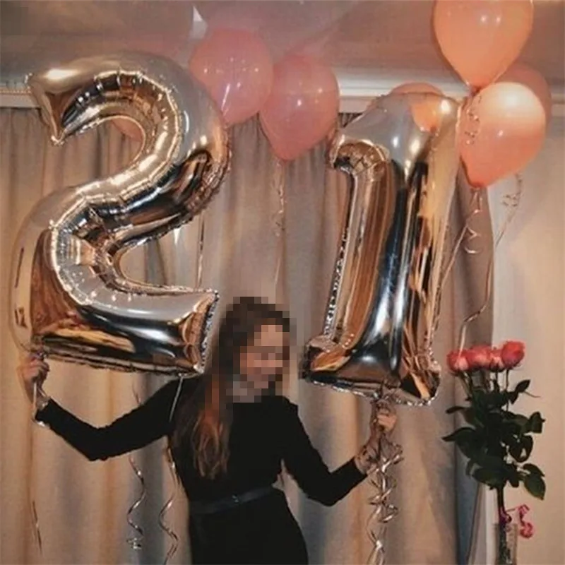 Фотофольгированный шар в виде цифр 32 дюйма 40 дюймов|Воздушные шары и аксессуары| |