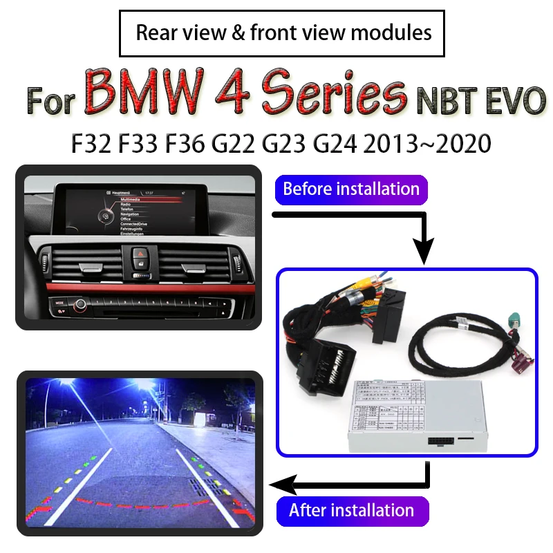 Adpter для BMW 4 серии F32 F33 F36 G22 G23 G24 2013 ~ 2020 интерфейс оригинальный Дисплей задняя