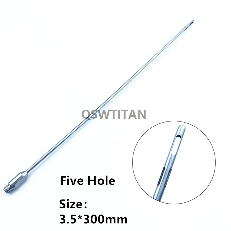 Канюля для липосакции с пятью отверстиями из нержавеющей стали |