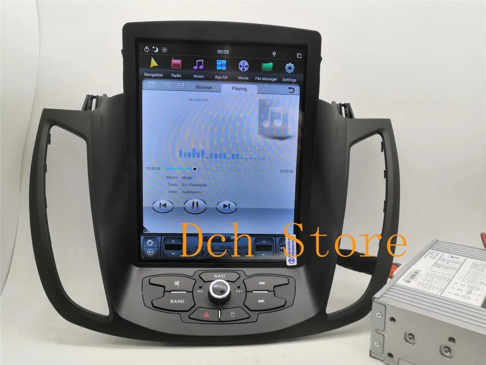 10,4 ''вертикальный экран Tesla стиль Android 8,1 автомобильный DVD gps плеер для Ford Kuga 2013 PX6 CARPLAY радио gps
