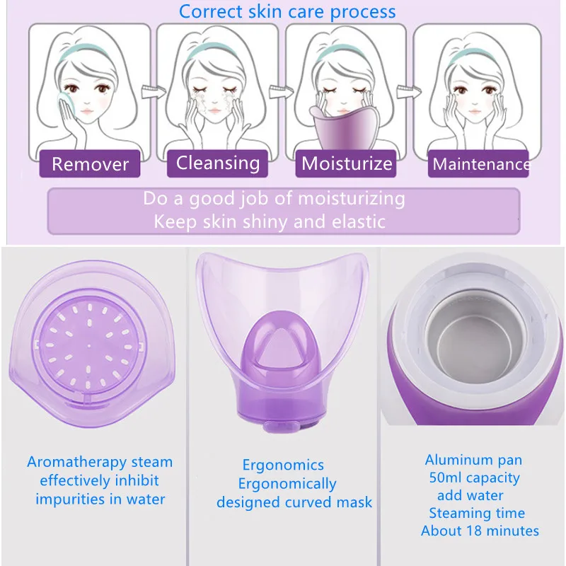 

Facial Steamer Deep Moisturizing Cleansing Sprayer Anti-wrinkle Moisturizing Whitening Skin Beauty Steaming Facial Vaporizer
