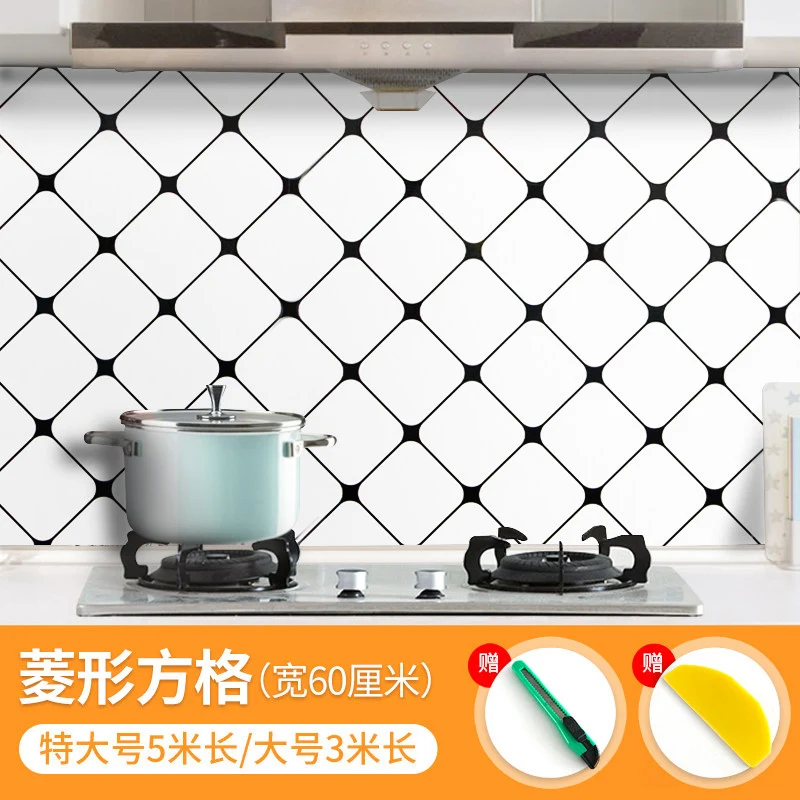 

Kitchen Oil Proof Wall Sticker Waterproof Aesthetic Stained Wall Sticker Self Adhesive Autocollant Mural Home Decor DE50ZST