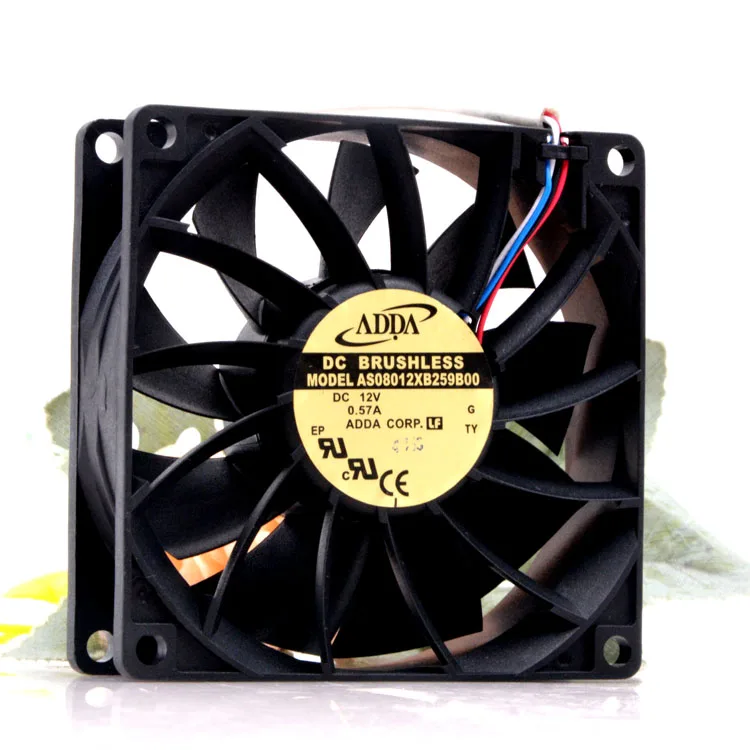 

Adda/Xiexi As08012xb259b00 12v 0.57a PWM Max Airflow Rate Case Fan 8025
