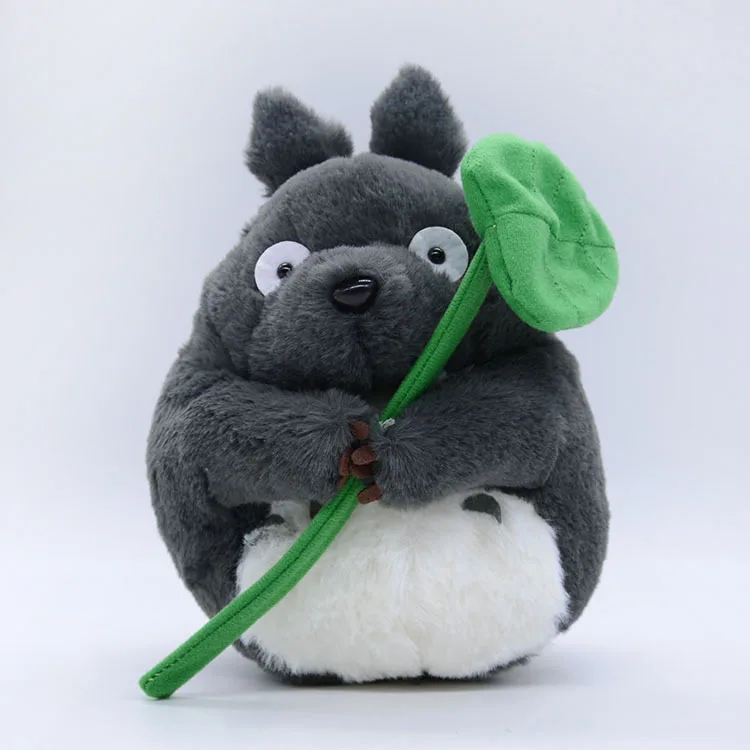 

Japanese Anime Tonari no Totoro Plush Toys Cute Totoro Hold Leaf Animal Stuffed Plush Toys Dolls for Children Kids Xmas Gifts