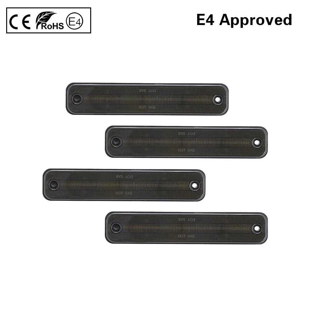 4x дымовая линза фонарь передняя + задняя янтарного/красного цвета для Hummer H2 03