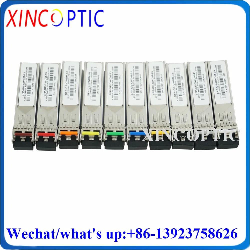 Фото 1G Dual LC 20KM CWDM SFP, 1,25G 1370 нм 1390 нм 1000 нм Дуплексный LC-нм DOM базовый SFP модуль трансивера №2