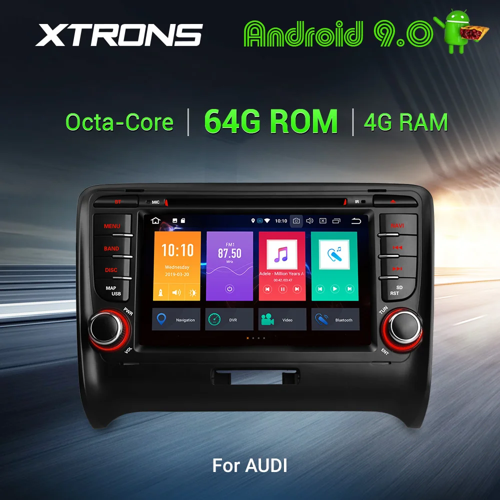 Автомобильный DVD плеер XTRONS 7 дюймов Android 9 0 Восьмиядерный 64 Гб ПЗУ 4 ОЗУ