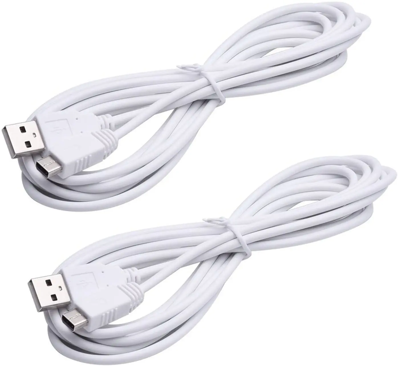 Зарядный USB-кабель 50 шт./лот 10 футов для контроллера NINTENDO WII U геймпада |
