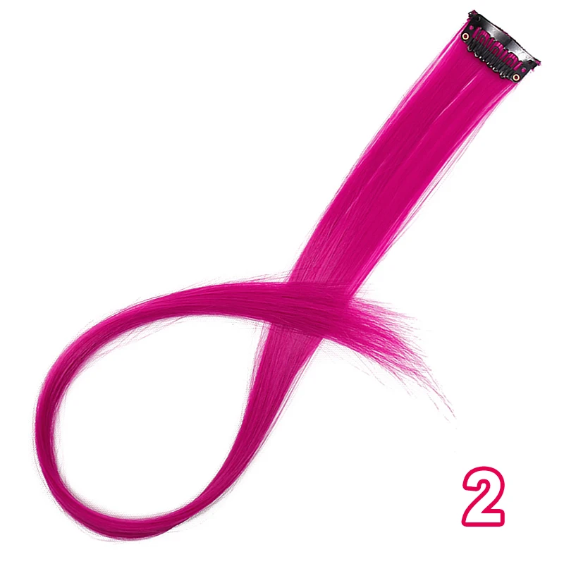2 AISI HAIR Synthetic Long Single Clip In One Piece Hair Extensions Straight Hair Hairpiece For Women - Цвет: 2