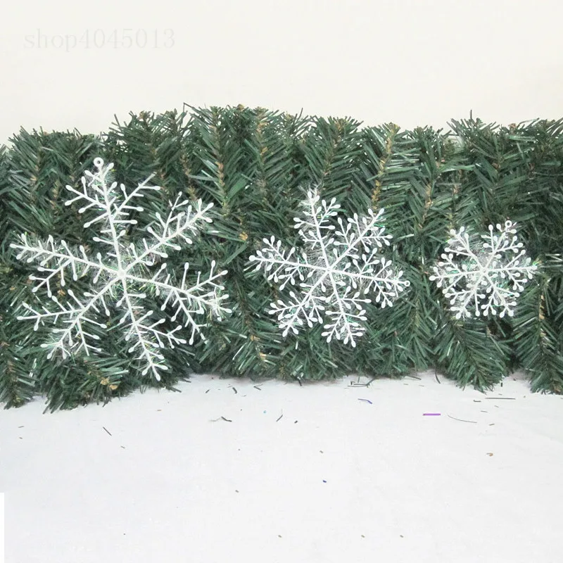 3 шт./1 упаковка новогодние украшения в виде белых снежинок | Дом и сад