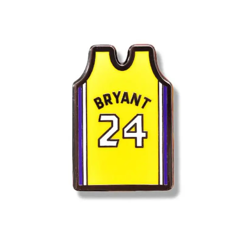 Novelty 24 / 23 Basketball Fan Jersey Enamel Lapel Pin Brooch Metal Badge Fans for Backpack Decor Jewelry Accessories Gift | Украшения и