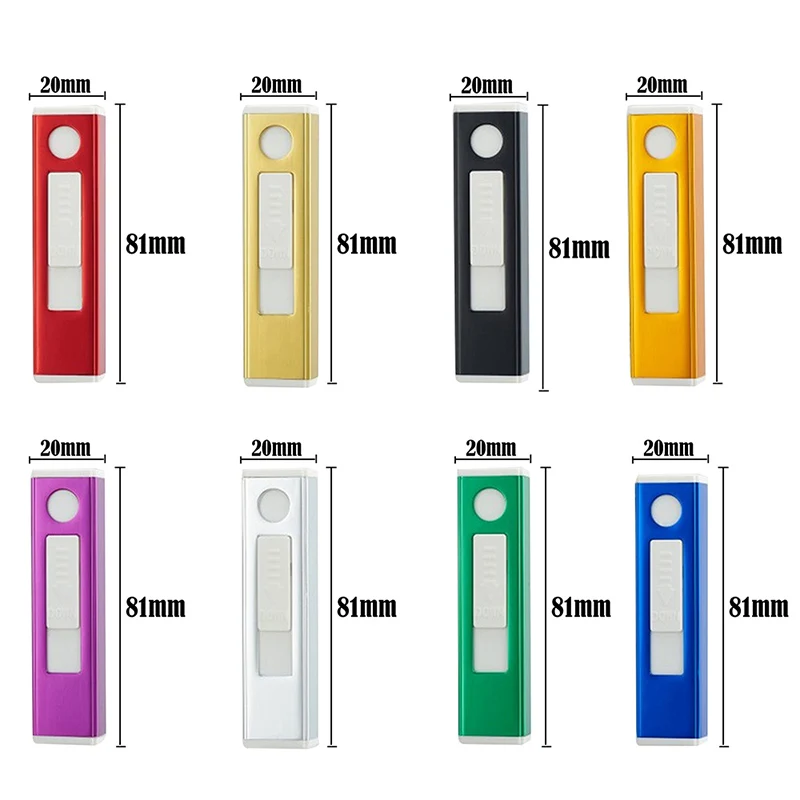 Электронная беспламенная USB перезаряжаемая Зажигалка Ветрозащитная двойная