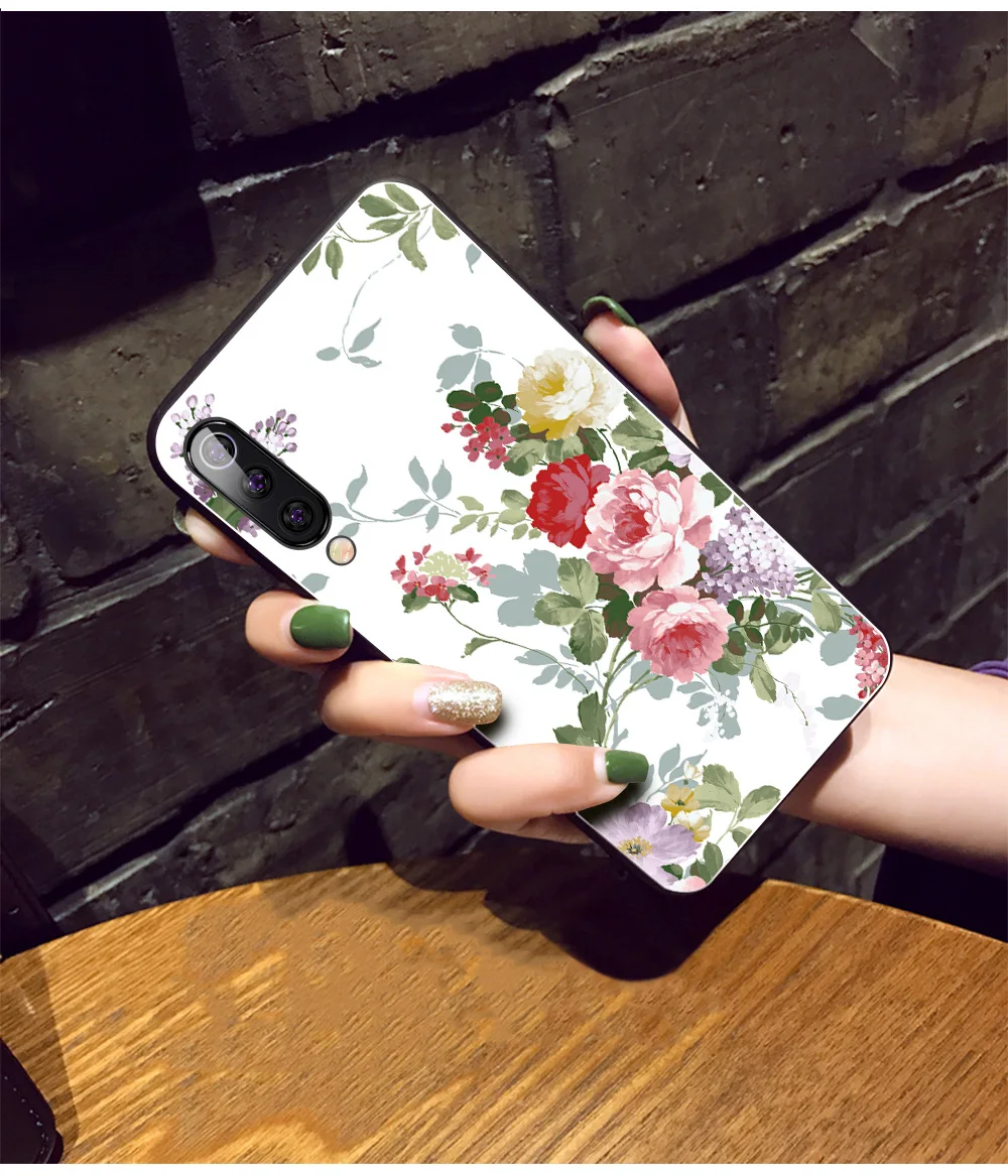 Для huawei P20 pro Чехол P30 задняя крышка lite для huawei honor 20 pro Чехол V20 mate ЖЕСТКИЙ ЦВЕТОК РОЗА ФЛОРА девушка женщина Индивидуальные