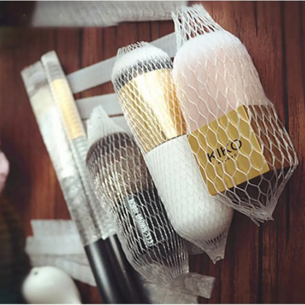 Набор кистей для макияжа Защитный Сетчатый Чехол белый эластичный набор