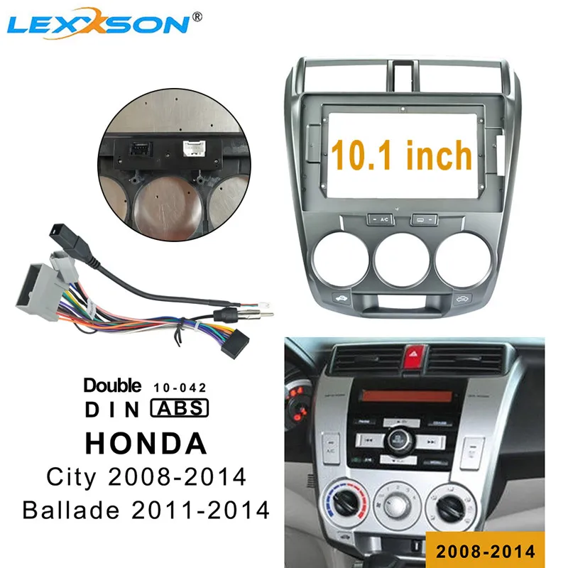 10 1 дюймовая Автомобильная панель для HONDA CITY 2008 2014 двойная Din облицовка аудио