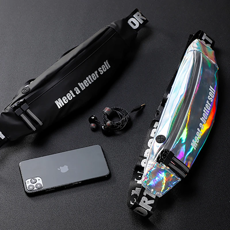 Waterproof Outdoor Sports Running Bag Belt Waist Pack Men Women Mobile Phone Bag Pouch Portable Large Capacity Wallet Waist Bags