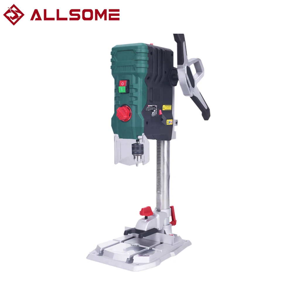 

ALLSOME 950W Variable Speed Drill Press Electric Bench Drilling Machine Chuck 1.5-13mm Composite Metal DIY Bench Drill Tabletool