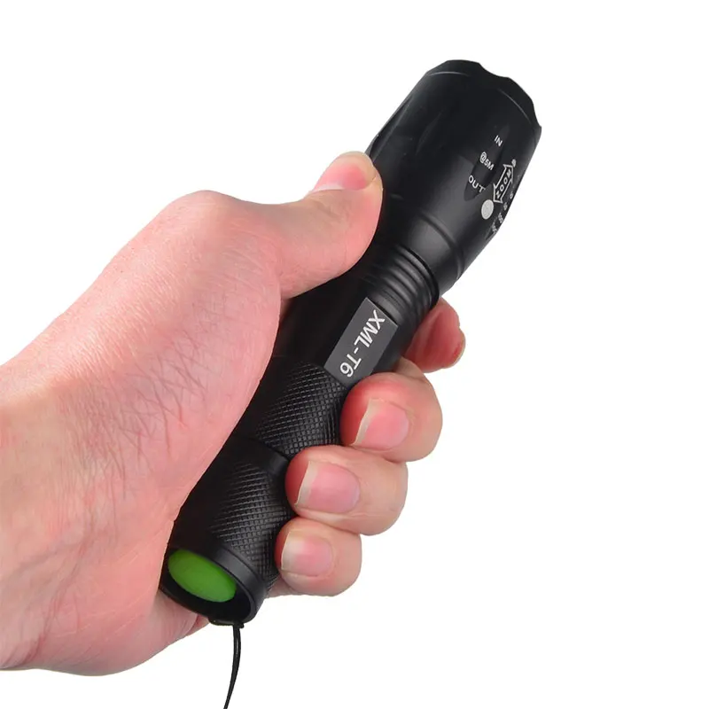 TMWT зум светодиодный фонарик факел CREE XML T6 или XPE LED 5 Режим Свет Фонари Тактический