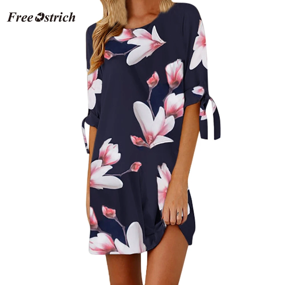 Бесплатная Страусиные женские платья вечернее платье с цветочным принтом и