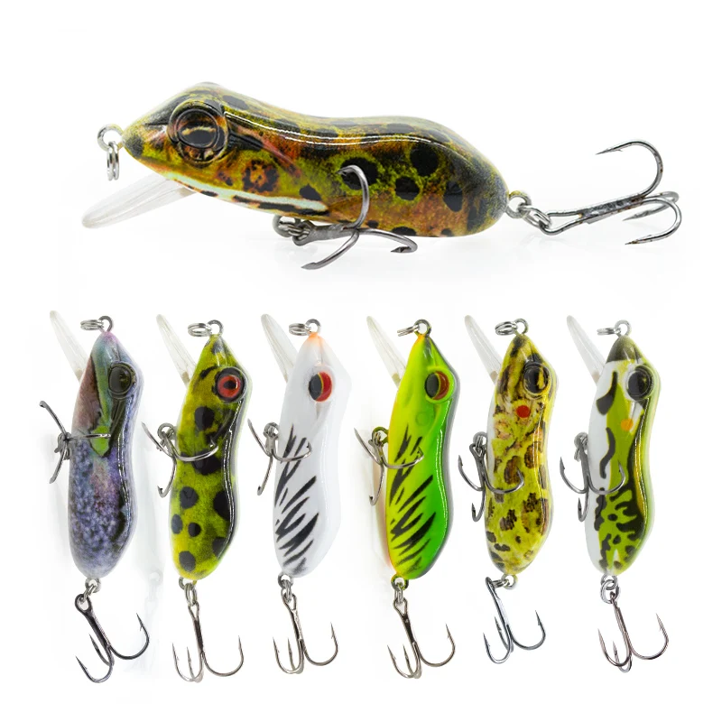 Mmlong 1 шт. 63 мм бионические приманки для рыбной ловли лягушка рыбы MR03 реалистичный