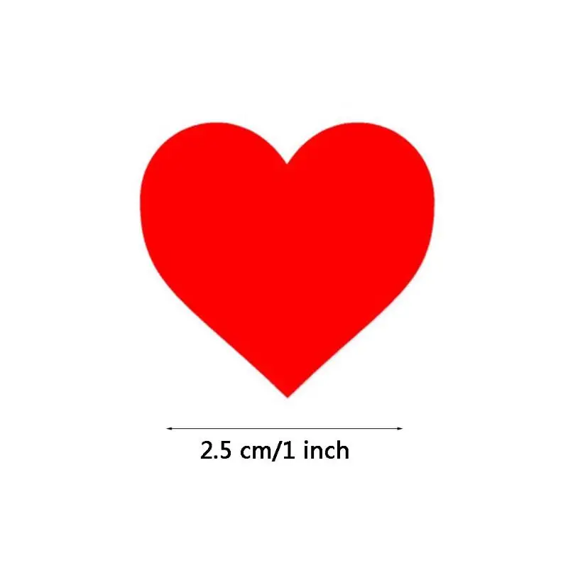 Наклейки в форме сердца 500 шт./рулон наклейки для скрапбукинга подарочная