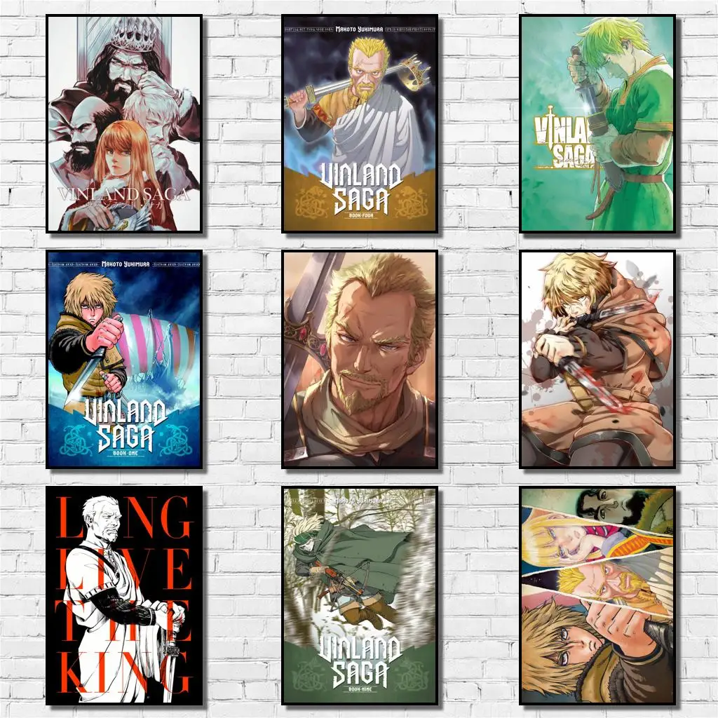 

29 дизайнов, белая бумага Vinland Сага, плакат, домашняя наклейка, картина, наклейка на стену для кофейни, бара
