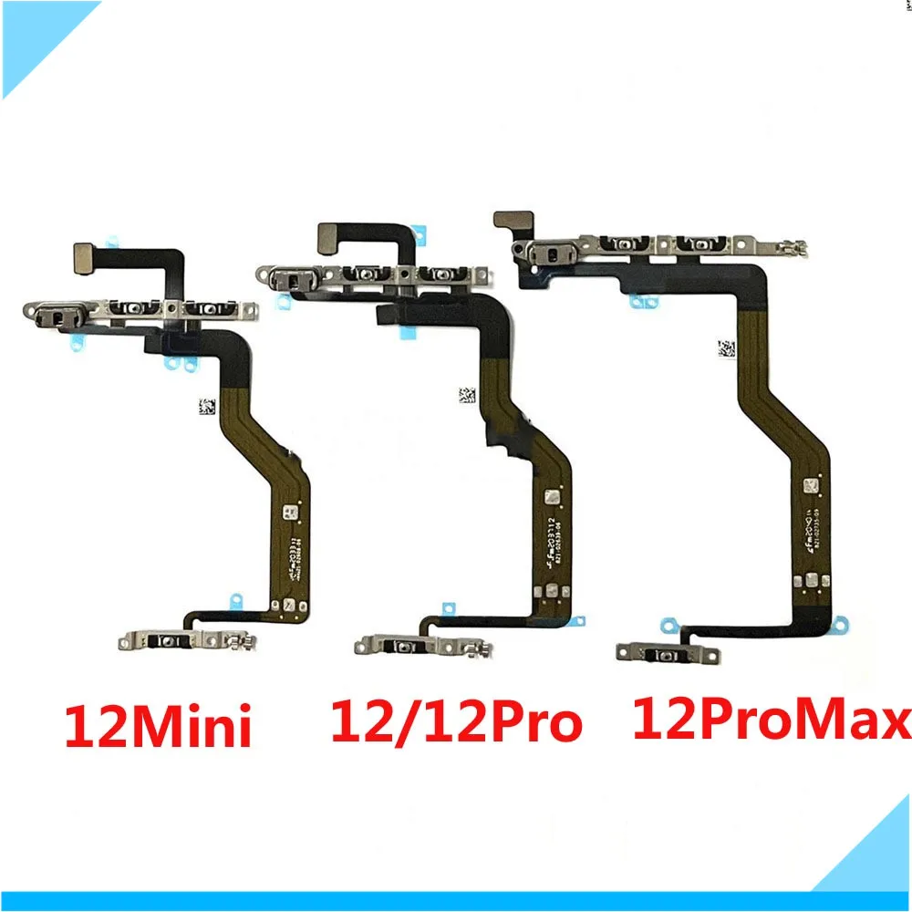 

Шлейф Кнопки громкости для iPhone 12 Pro Max 12mini кнопка включения выключения кнопки запасные части ленты
