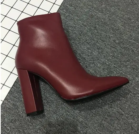 Новинка Женская обувь из натуральной кожи наивысшего качества Ботинки на