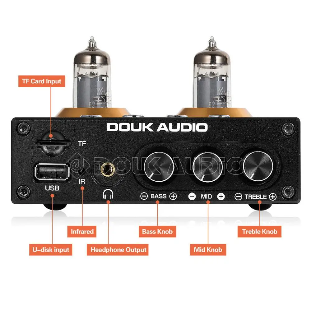 Douk Audio P2 HiFi вакуумный трубчатый предусилитель Bluetooth 5 0 приемник стерео усилитель