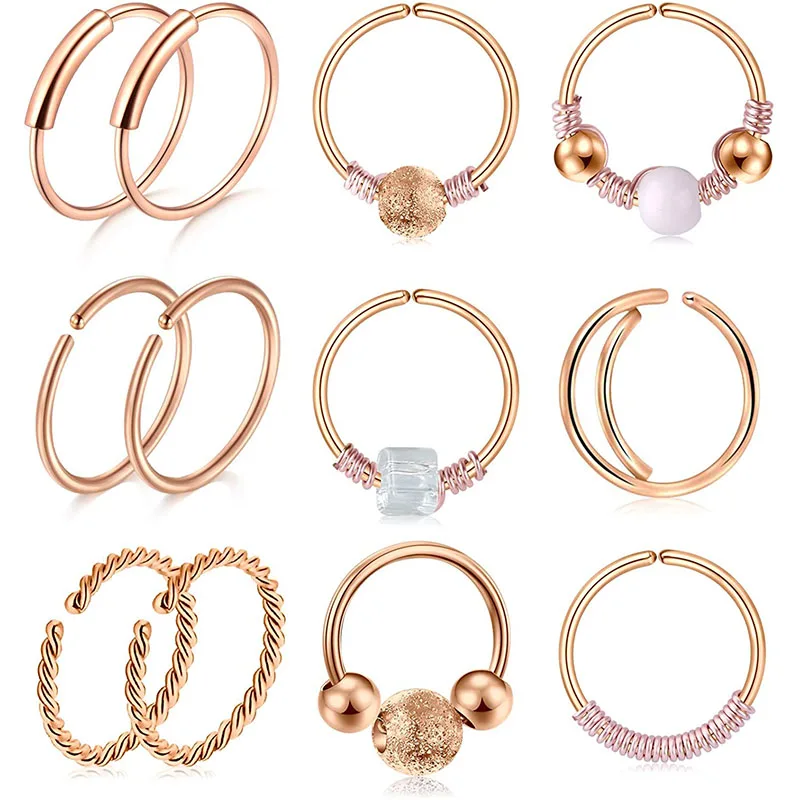 20 г кольцо для носа хрящевая спираль серьги на Козелок Перегородка кольца из