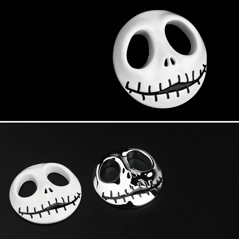 3D Metal Car Badge Emblem Sticker Pumpkin King Jack Skellington Skull Auto Motorcycle Stickers Decal WaterProof Accessories | Автомобили и