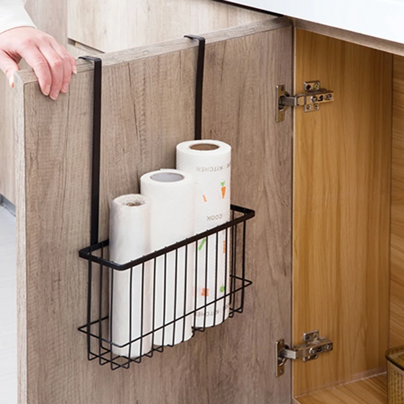 

Kitchen Hanging Shelf Extension Rod Condiment Storage Basket