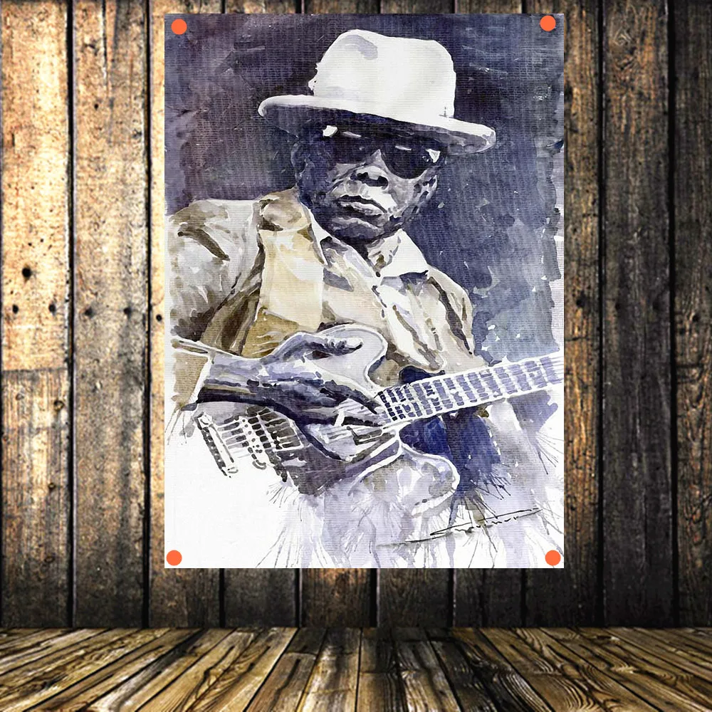 Ностальгическая музыка Ретро Рок Группа Звездный плакат американский кантри