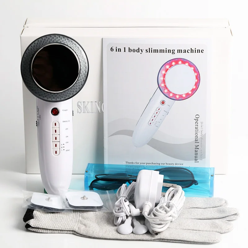 

6 in 1 Ultrasound Cavitation EMS Body Slimming Massager Weight Loss Anti Cellulite Fat Burner Galvanic Infrared Wave Therapy