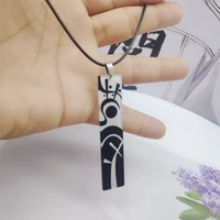 tokyo revengers izana kurokawa acrylic pendant necklace anime cosplay props hanafuda necklace for women party gift jewelry
