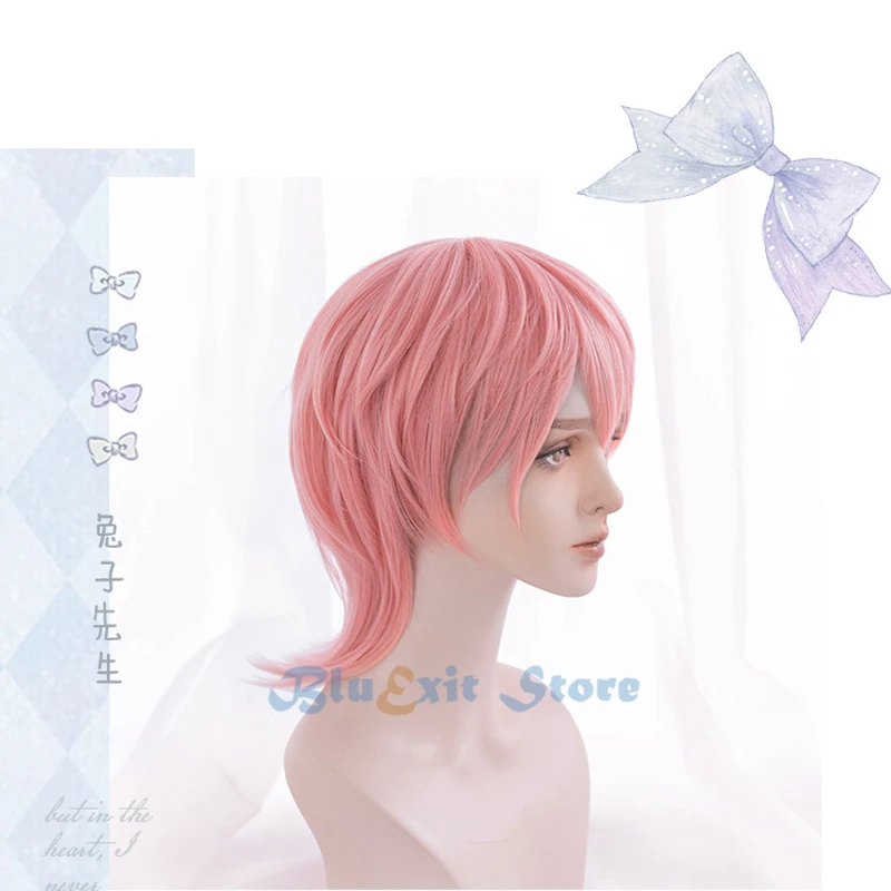 Парик в стиле Лолиты Харадзюку короткие прямые синтетические волосы с челкой