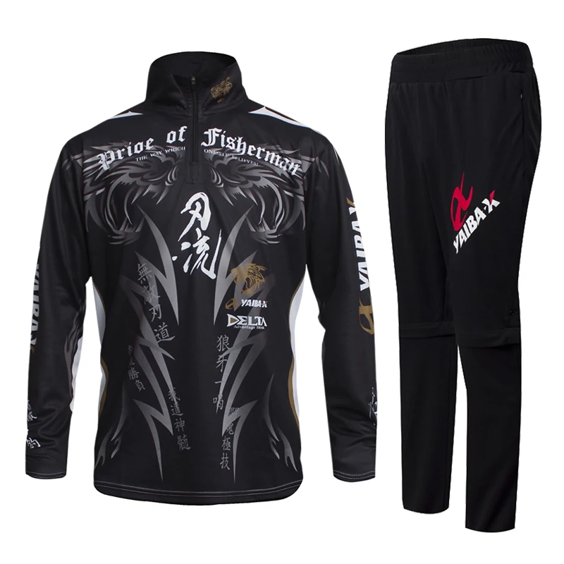 На лето и весну Для мужчин для рыбалки с длинным рукавом комплект одежды из