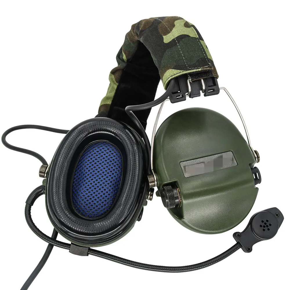 Tactical Softair Sordin Headset Noise Reduction Eearmuffs Hunting Airsoft Headphone FG + PTT U94 Kenwood 2 Pin Plug