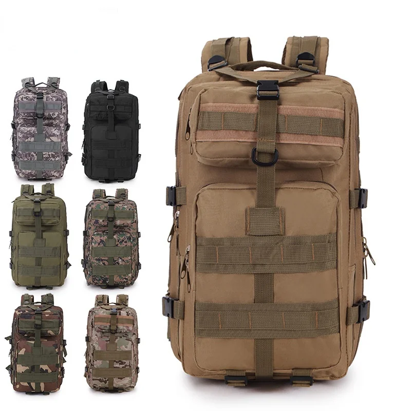 

Large Bag Outdoor Sports Camouflage Backpack Military Fan Mountaineering Hiking Bag Tactical Backpack 40L Capacity