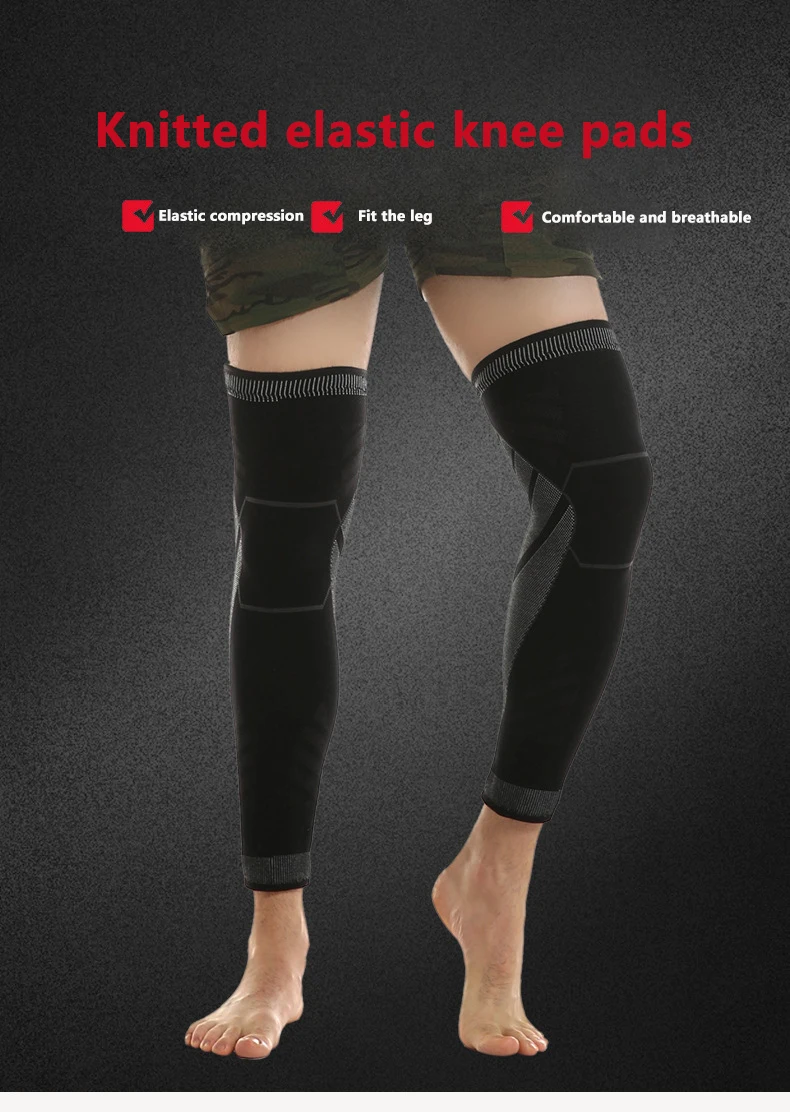 Сетчатые Компрессионные рукава для колена голени волейбола баскетбола футбола и